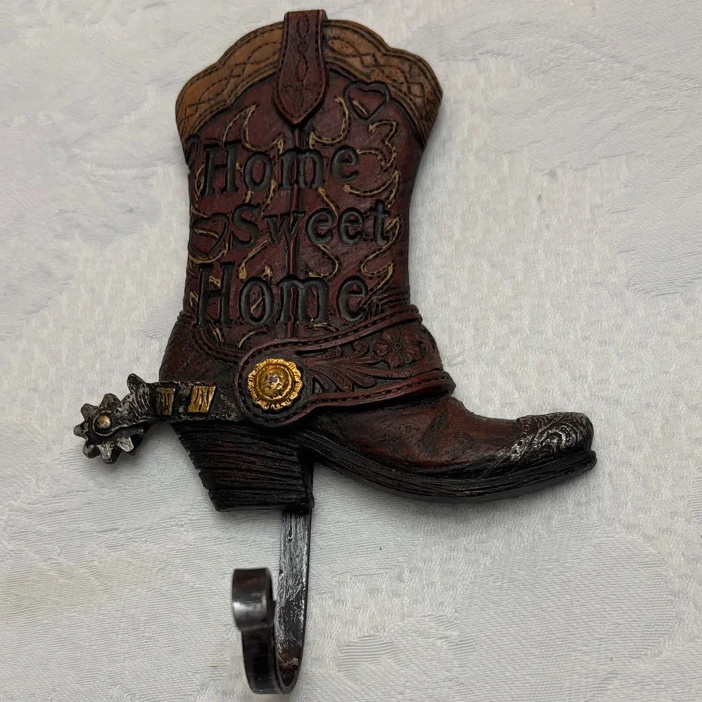 “Home Sweet Home” Cowboy Boot Hook